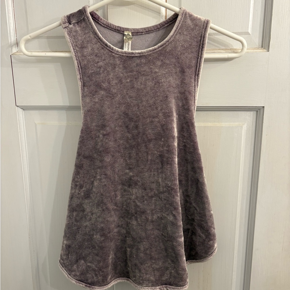 Free People purple velvet tank